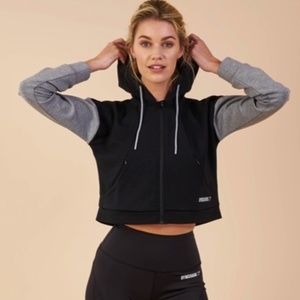 Gymshark Two Tone Cropped Hoodie - SMALL